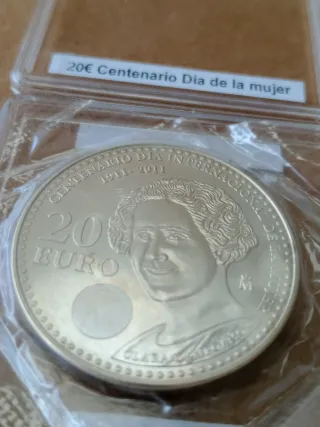 🇪🇸 Moneda plata 20€ Plata Día de la Mujer 2011