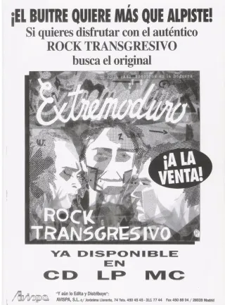 Cartel Extremoduro Rock Transgresivo,CD