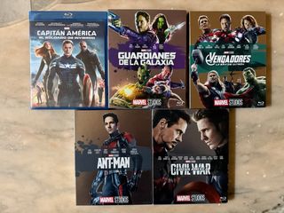 Lote 5 Películas Blu-ray Marvel Studios