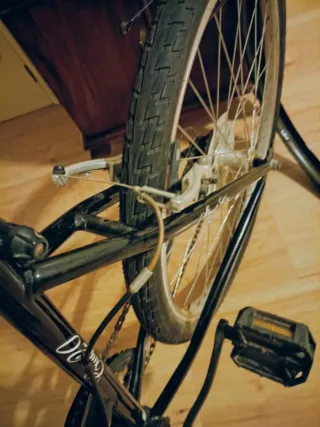 Bicicleta Paseo Negra Económica - Cámaras Nuevas