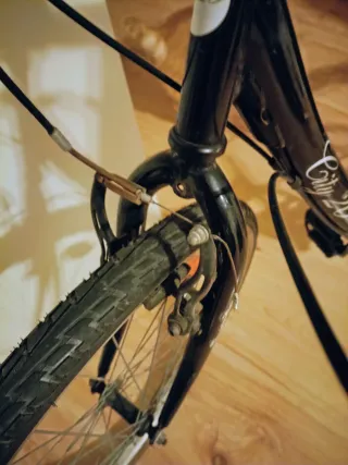 Bicicleta Paseo Negra Económica - Cámaras Nuevas