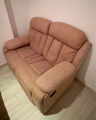 Sofá Cama 2 Plazas Marrón