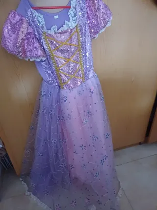 Disfraz Rapunzel Morado Brillante T 11