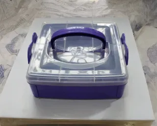 Contenitore portaoggetti con coperchio