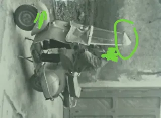 Visera Vespa Original Años 50