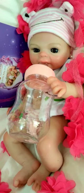 Bebé Reborn Silicona Completa 34cm