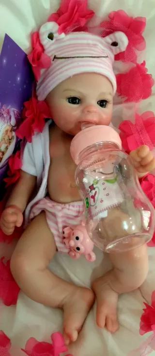 Bebé Reborn Silicona Completa 34cm
