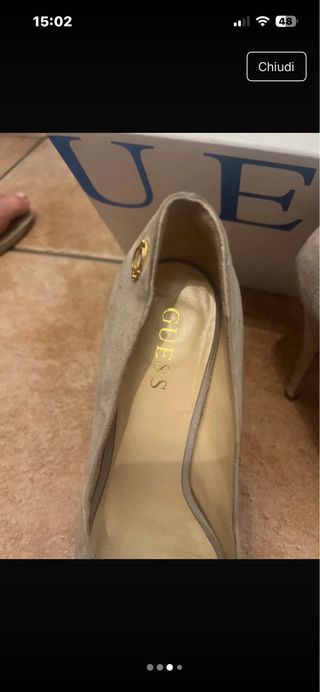 Scarpe Guess beige peep toe