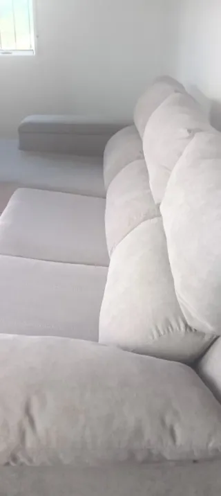 Sofá Chaiselongue Gris Tela