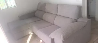 Sofá Chaiselongue Gris Tela