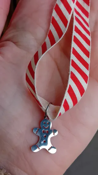 Bracciale Natale con omino pan di zenzero