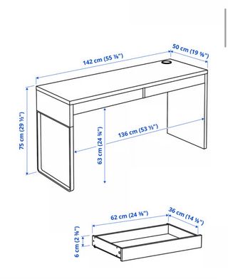 Escritorio Micke IKEA Blanco