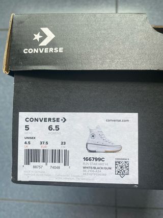 Botines Converse Blancos Talla 37.5