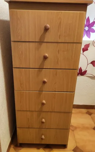 Cajonera de madera 5 cajones