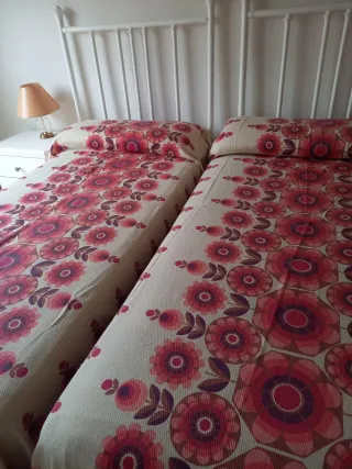 Colcha Cama 90 Vintage Flores Rosas