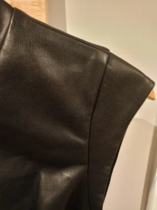 Vestido Ecopiel Negro