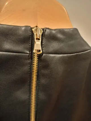 Vestido Ecopiel Negro