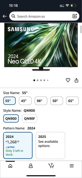 Samsung TV 55 Neo QLED QN90D