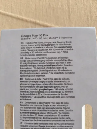 Google Pixel 10 Pro 256GB Azul/Gris