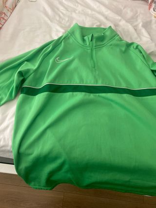 Sudadera Nike verde media cremallera