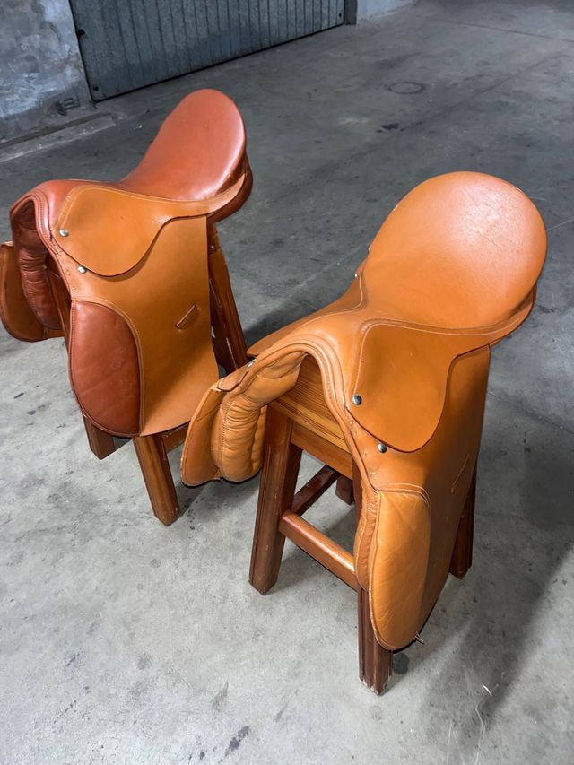 Sillas de montar de cuero