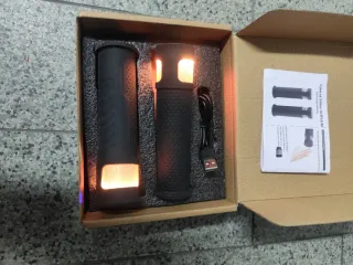 Manopole Bici con Indicatori Luminosi