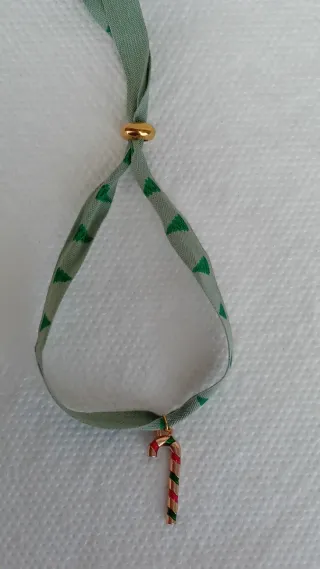 Bracciale albero di Natale con candy cane