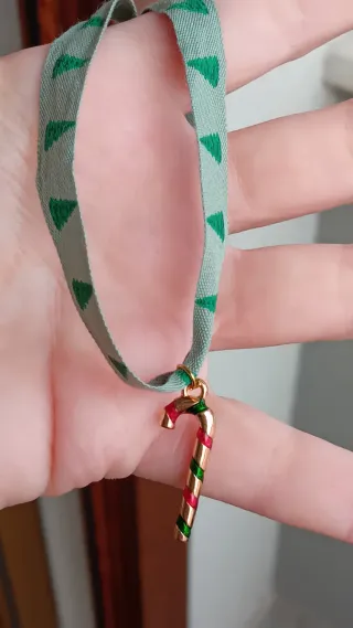Bracciale albero di Natale con candy cane
