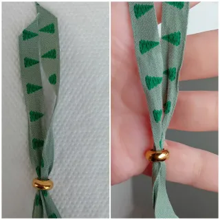 Bracciale albero di Natale con candy cane