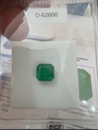 Esmeralda Brasileña 2.29Ct Natural IGE