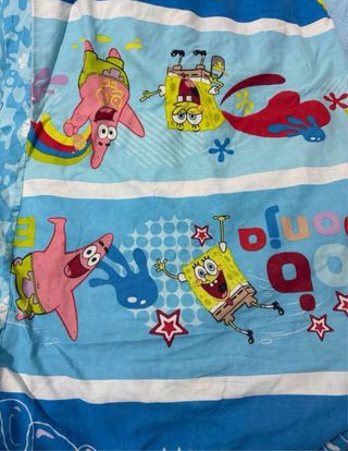 Pack Bob Esponja: cojín, funda edredón y cuadros
