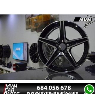 Juego 4 Llantas Mercedes 18 W205 Negra MB41