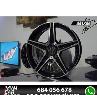 Juego 4 Llantas Mercedes 18 W205 Negra MB41