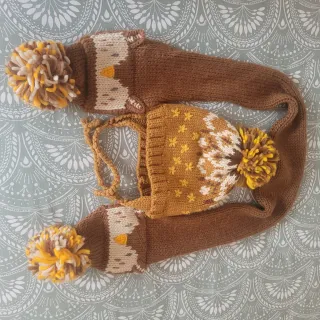 Gorro y bufanda lana Zara infantil