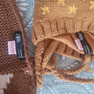 Gorro y bufanda lana Zara infantil