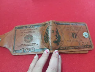 Portafoglio stile banconota da 100$