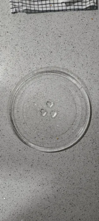 Plato giratorio para microondas de cristal