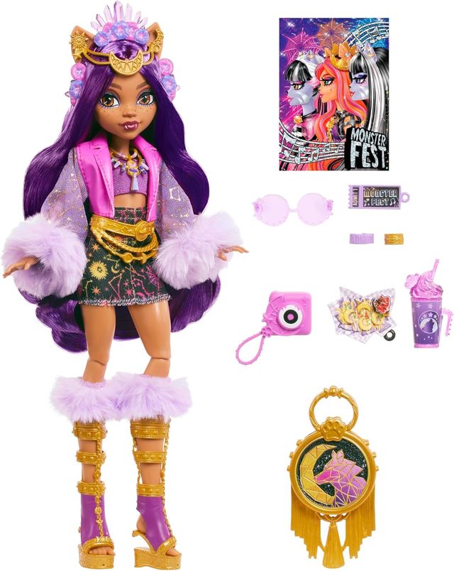 Monster High Clawdeen Wolf Monster Fest NUEVO