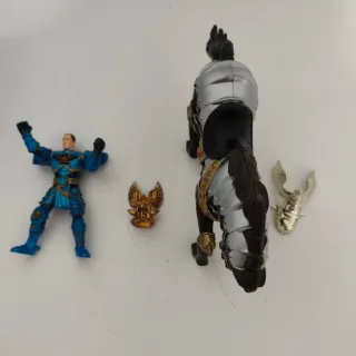 Figura caballero medieval a caballo