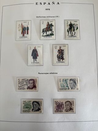 Sellos España 1978 Militares y Personajes