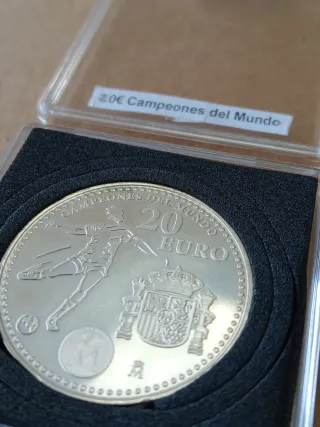 🇪🇸 Moneda Plata 925 20€ Campeones del Mundo 2010