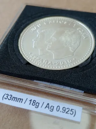 🇪🇸 Moneda Plata 925 20€ Campeones del Mundo 2010