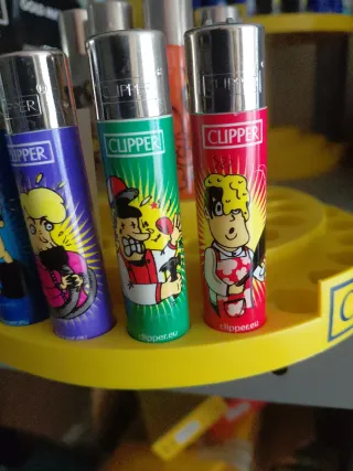 Set 4 accendini Clipper serie Fanno Accident