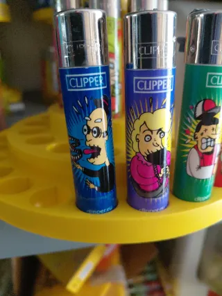 Set 4 accendini Clipper serie Fanno Accident