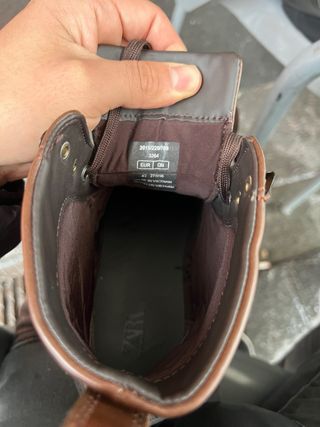 Botas de cuero marrón