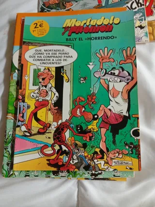 9 comics Mortadelo y Filemón.