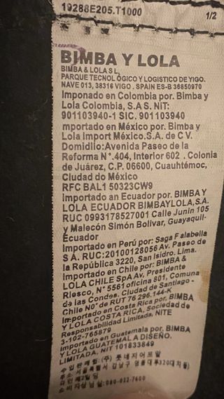 Bolso Bimba y Lola Negro Piel