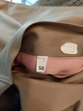 Trench uomo vintage beige un lato e l'altro verde