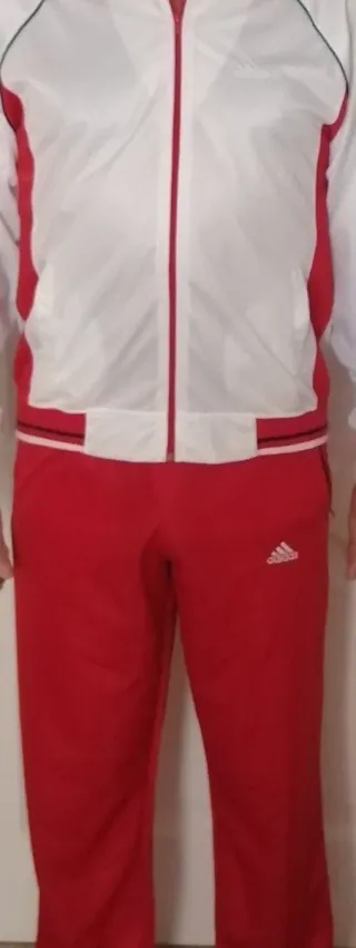 Conjunto Adidas Talla S Rojo/Blanco
