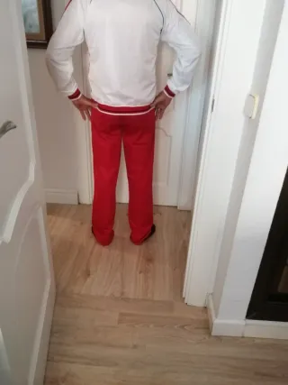 Conjunto Adidas Talla S Rojo/Blanco